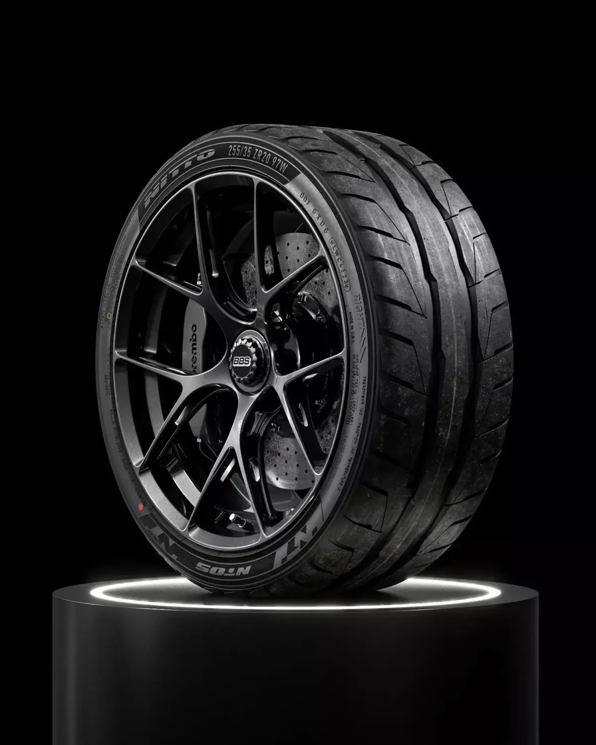 Nitto NT05 255 35 ZR20 97W XL 3D model