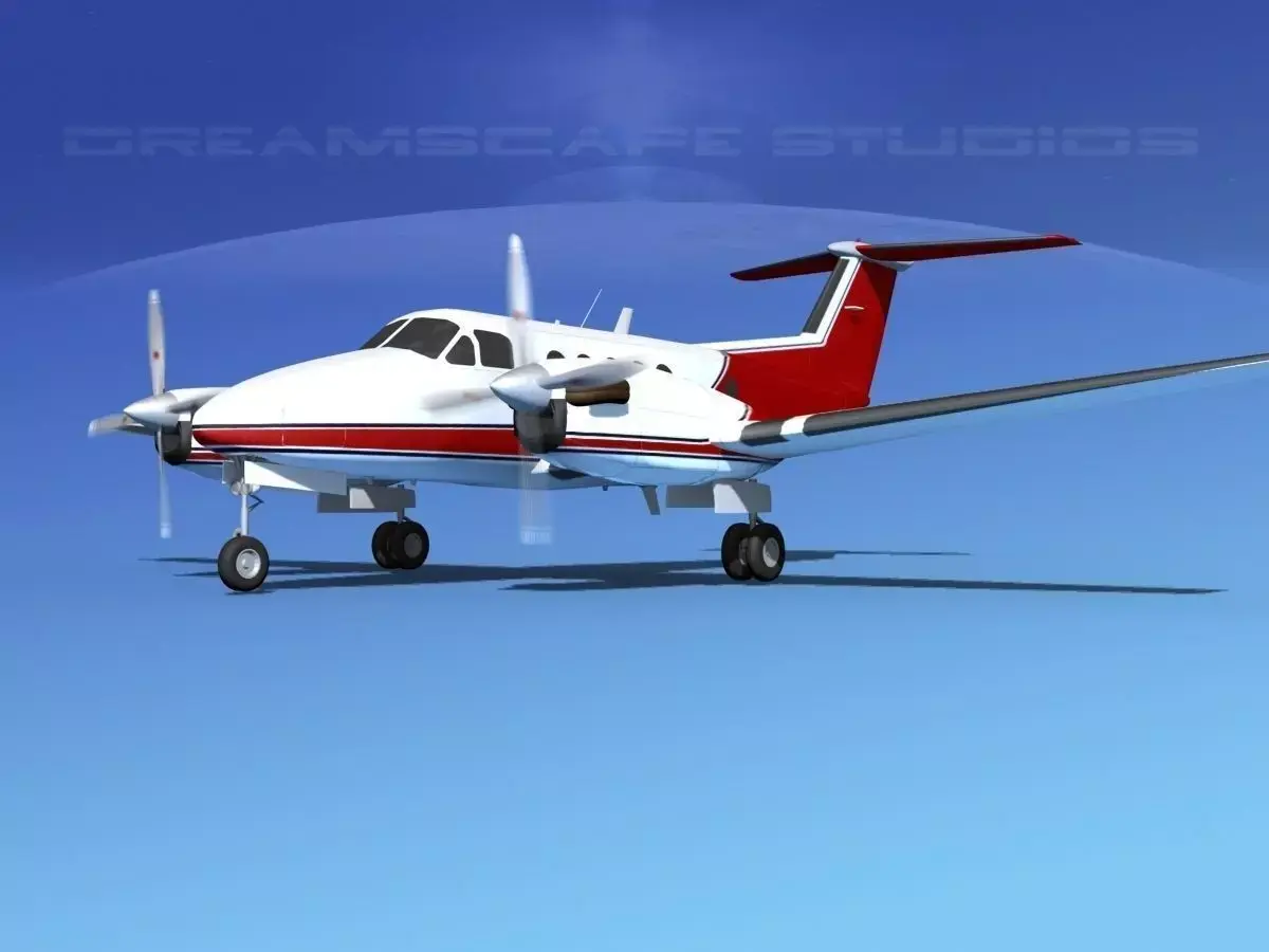 Beechcraft B200 GT King Air V04 3D model