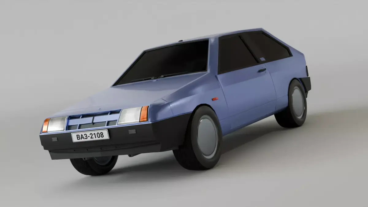 BA3-2108 CAR Free low-poly 3D model