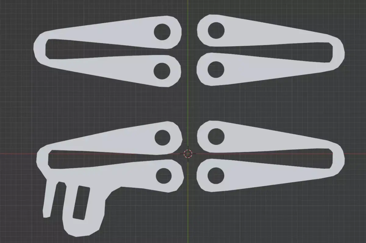 AXL Rac Link - Comtac V Low-poly 3D model
