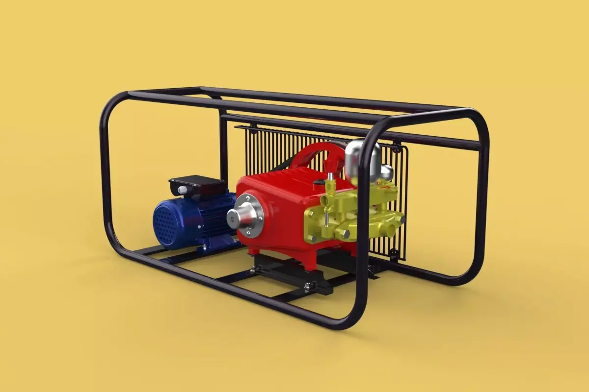 ELECTRIC PLUNGER PUMP MOTOR SPRAYER PRESSURE WATER JET CAR WASH 3D model