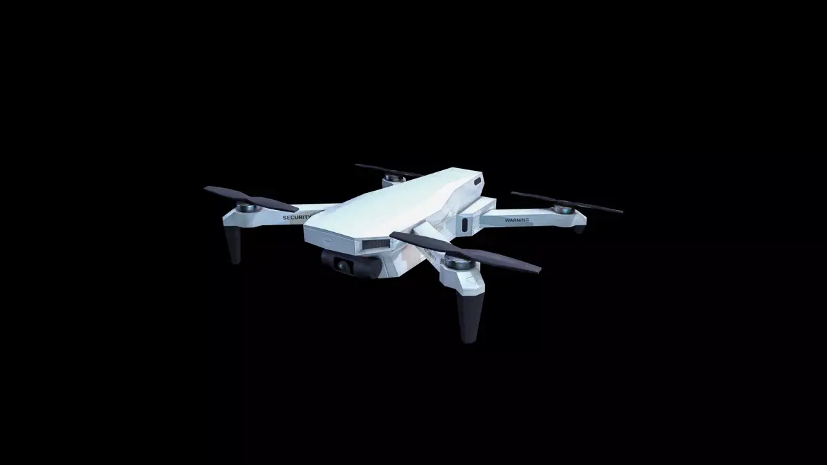Drone Quadcopter Low-poly 3D model