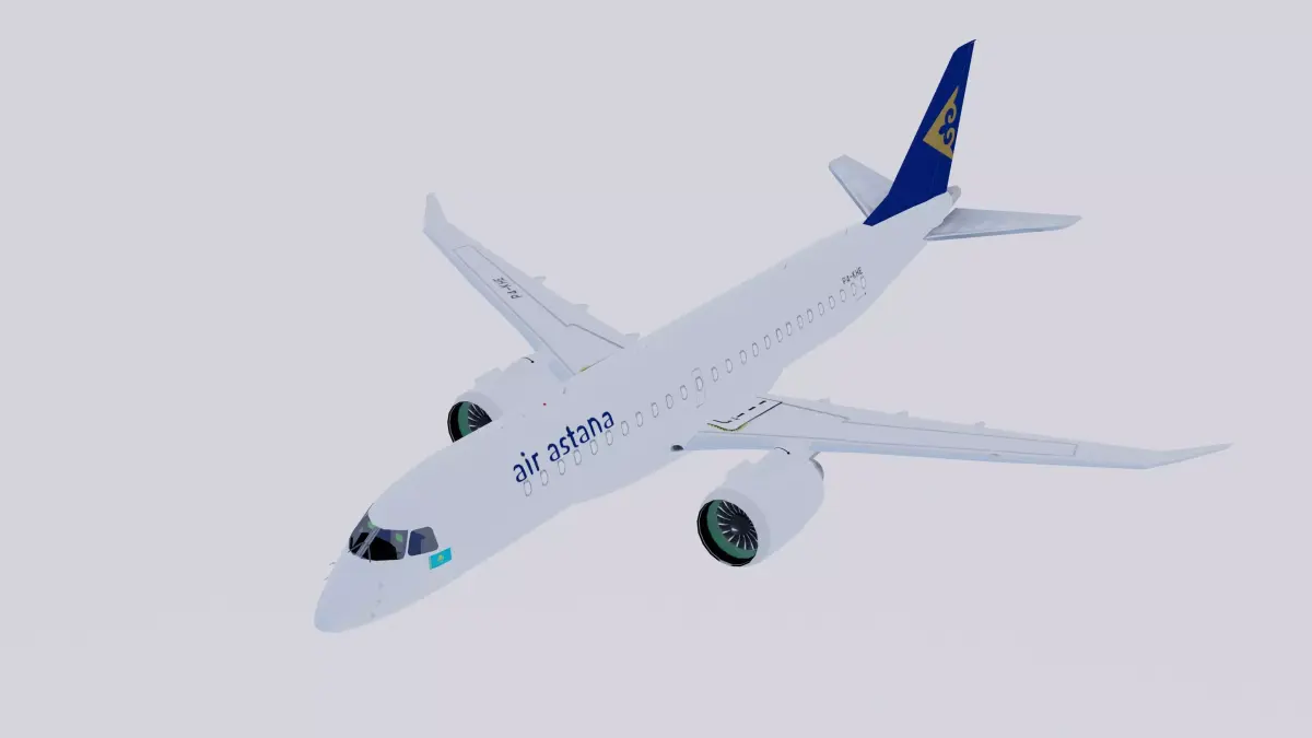 Embraer E190 E-2 Air astana 3D model
