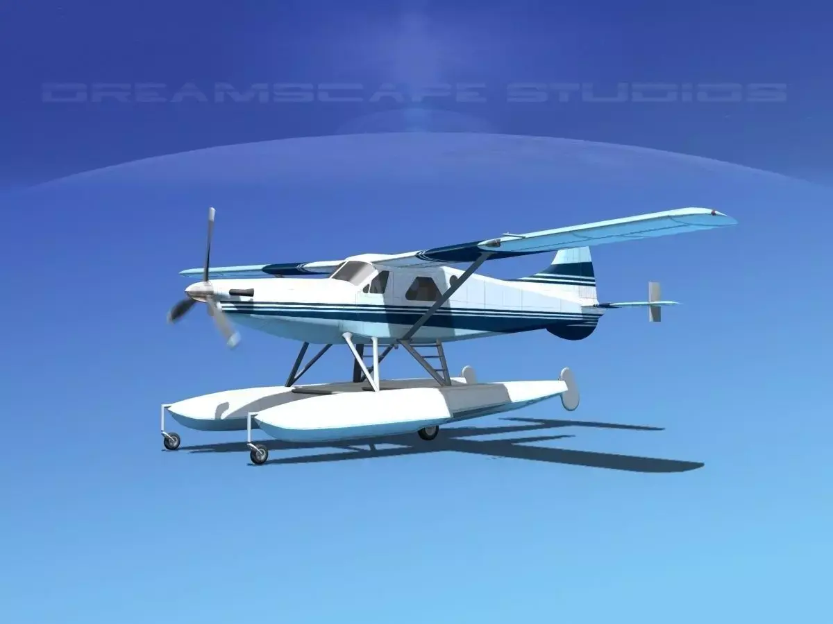 DeHavilland DHC-2 Turbo Beaver V12 3D model
