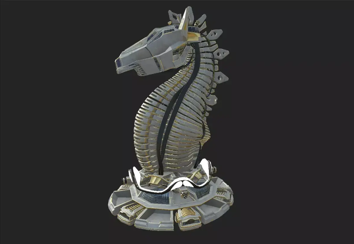 Trojan Horse  Low-poly 3D model