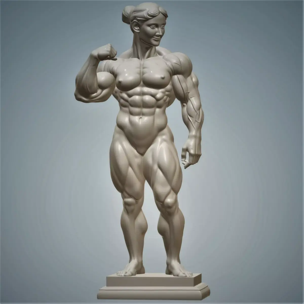 gym lady 3D print model