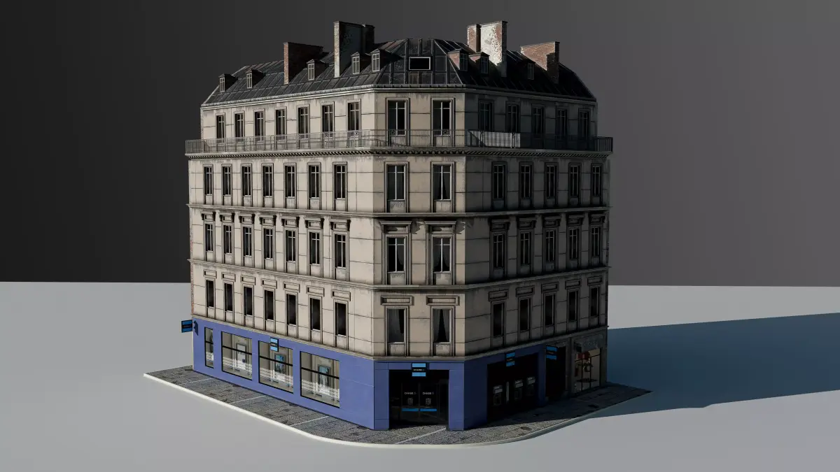 European Commercial Bank 3D model