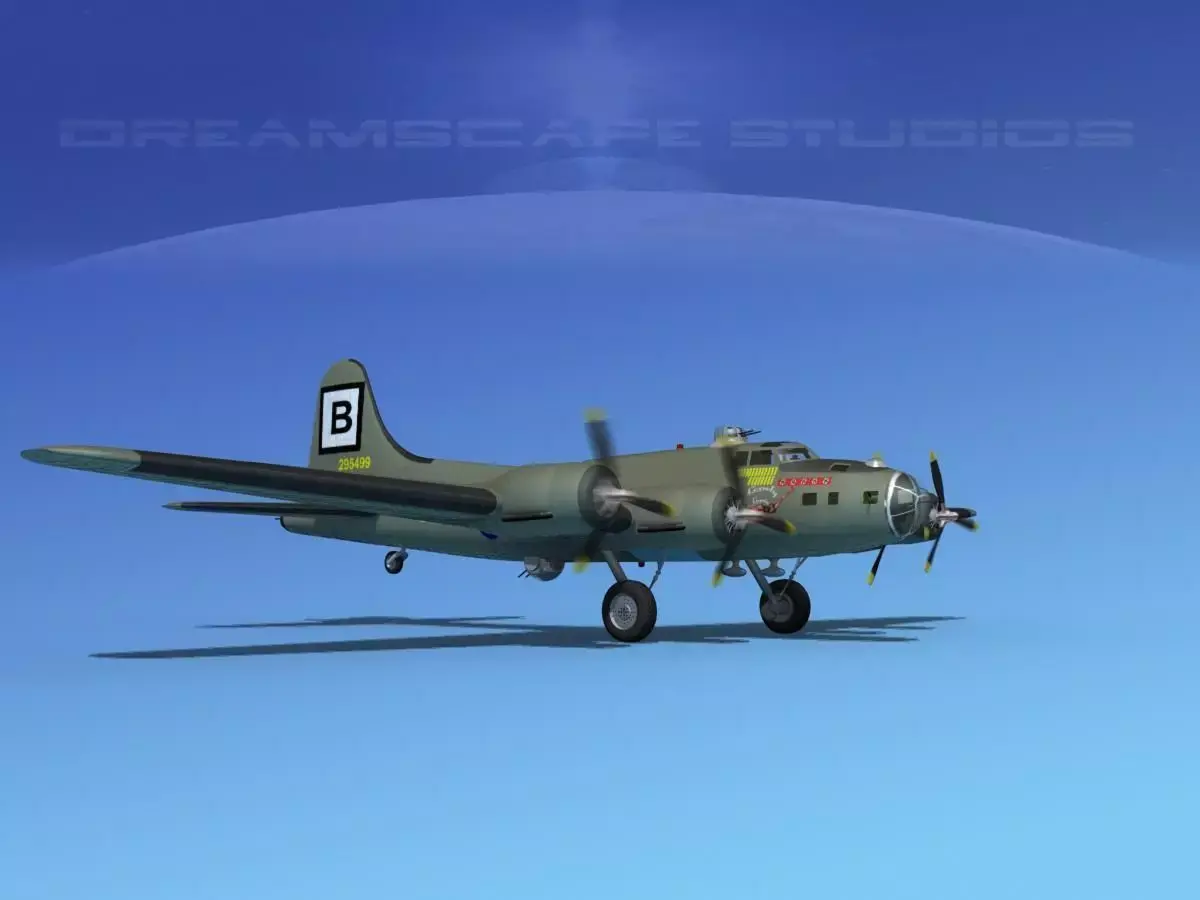 Boeing B-17F Flying Fortress HP V01 3D model