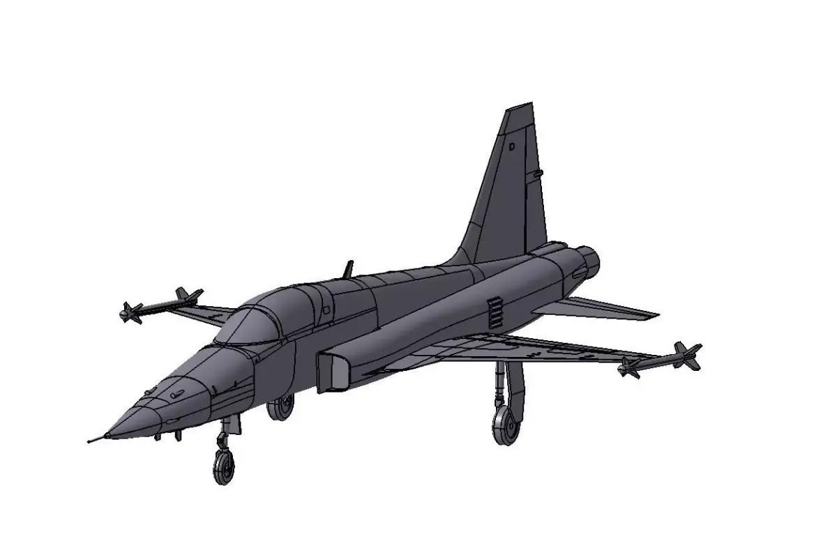 F5 Northrop scaled 3D print model