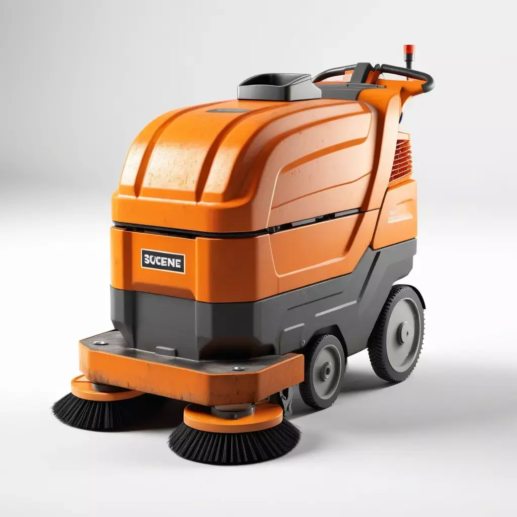 Industrial Floor Scrubber 3D Model 3D model