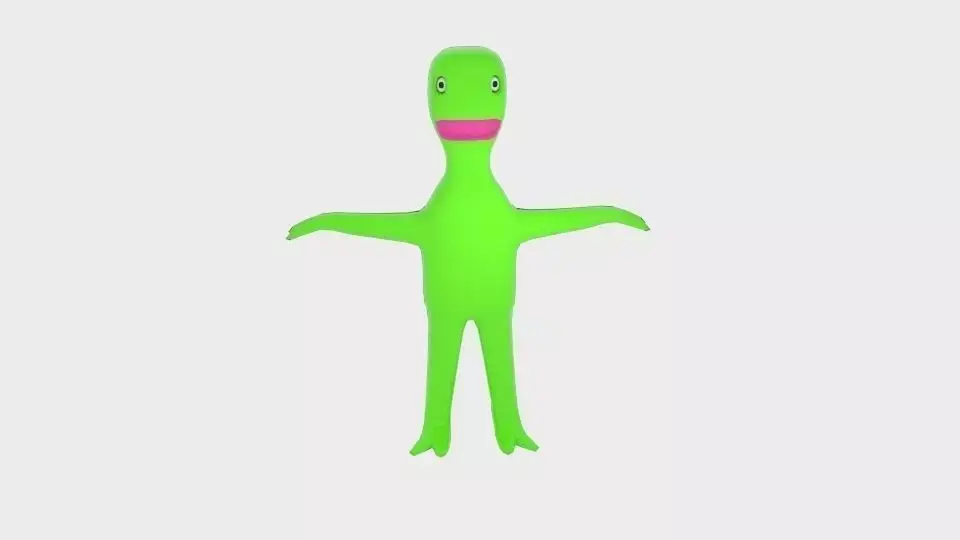 Spacemonster toy dinosaur Low-poly 3D model