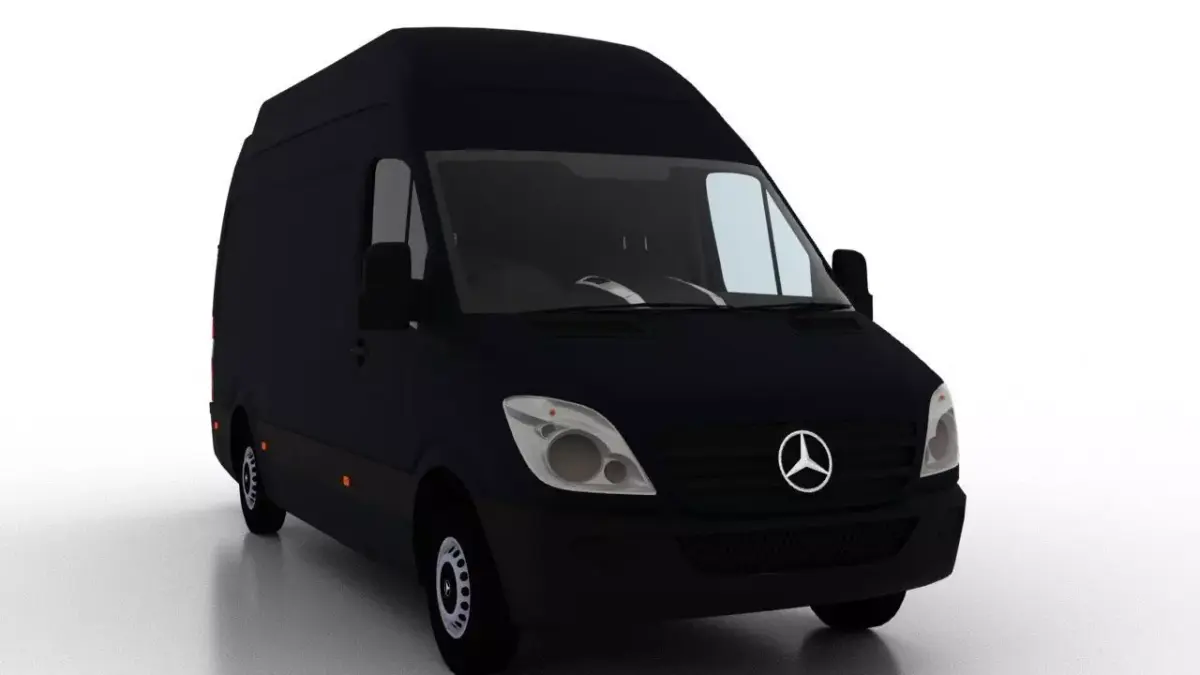 Mercedes Benz Sprinter L2H3 2009 Cargo UK 3D model