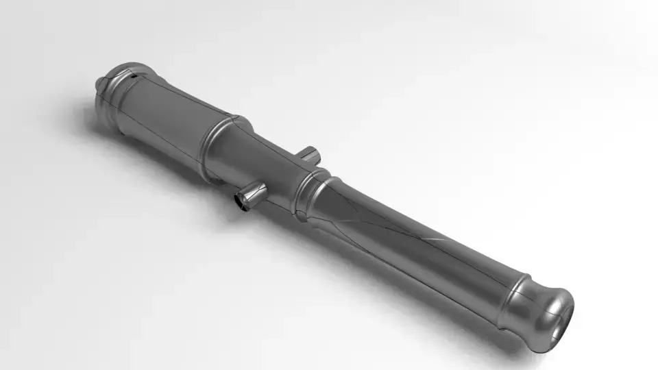 Saker Cannon 3D model