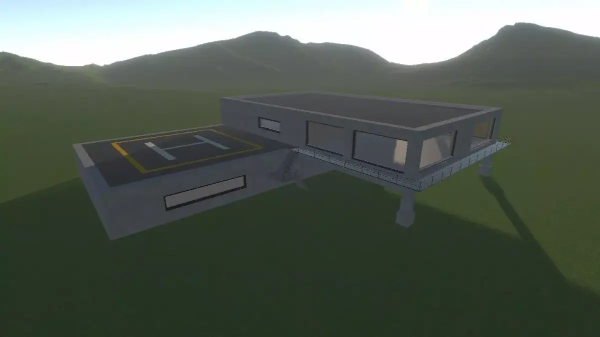 Military Control Building - Game Ready 3D Model PBR Low Poly Low-poly 3D model buy