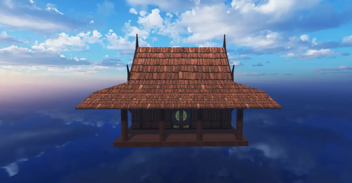 Thai traditional house 03 Low-poly 3D model