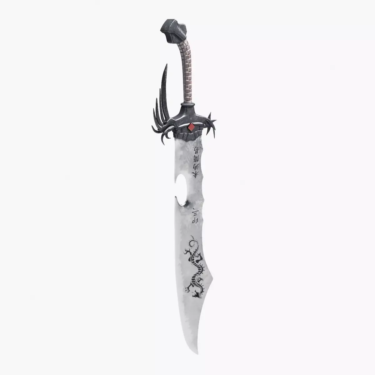 Eastern Battle Sword 3D model