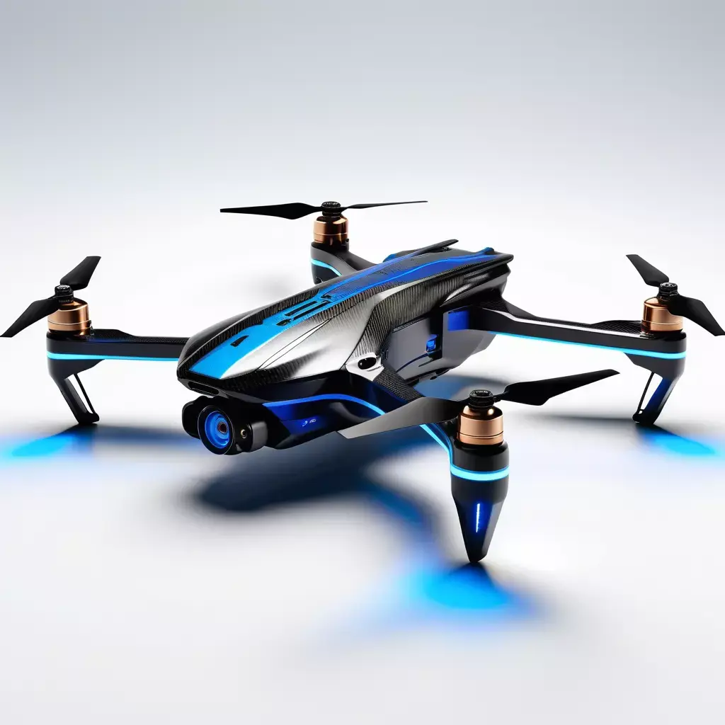 Futuristic Camera Drone 3D Model 3D model