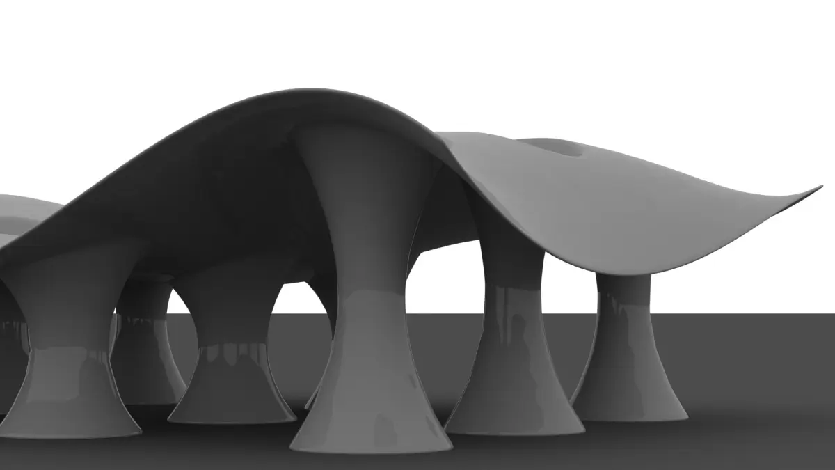 Organic Pavilion Structure 3D model