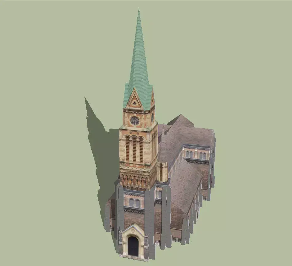 St Francis of Assisi Church Ferencvaros 3D model