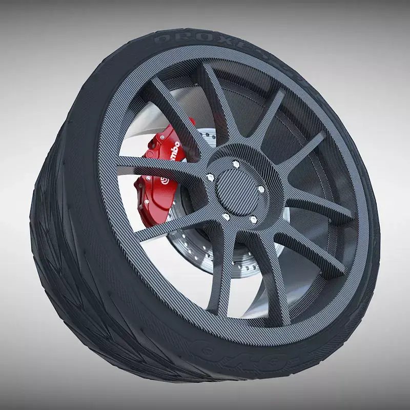 Weds Sport Carbon Wheel 3D model