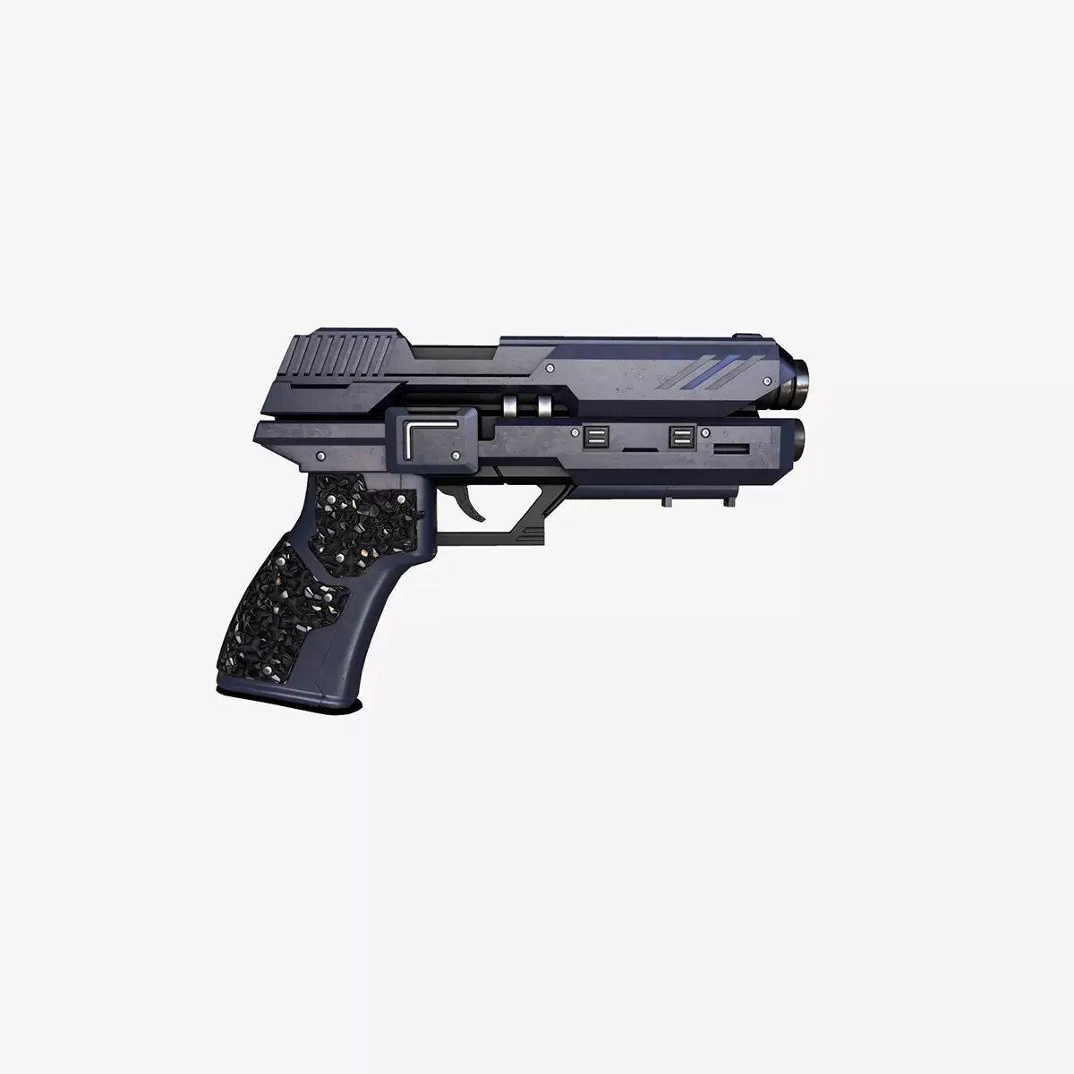 RedHood Pistol Low-poly 3D model