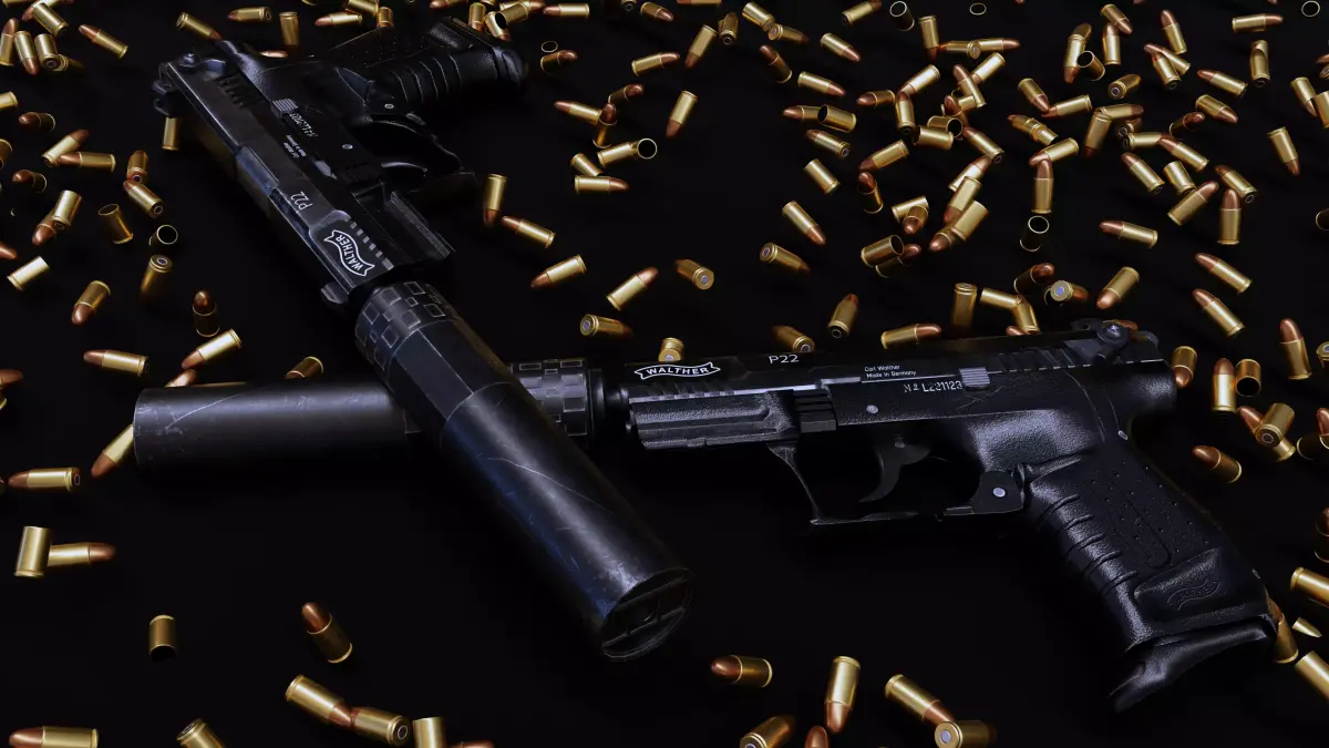 P22 Gun - Asset 3D model