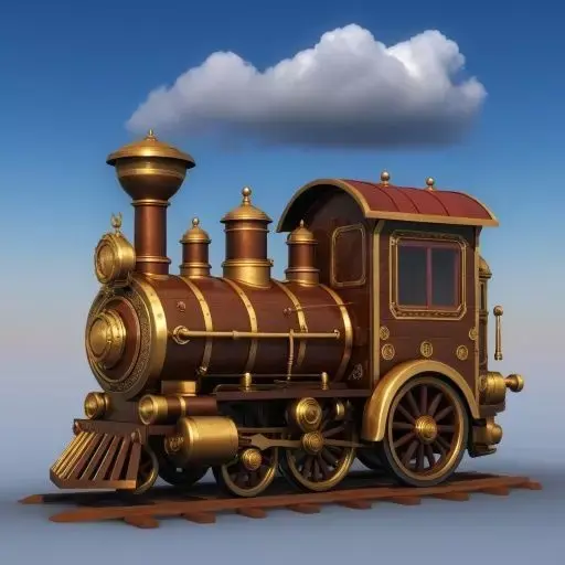 Royal Steam Express - Steampunk Fantasy Locomotive 3D print model