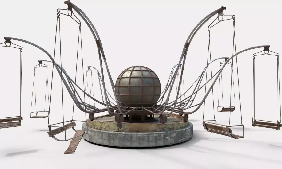 Abandoned Octopus Swing 3D model