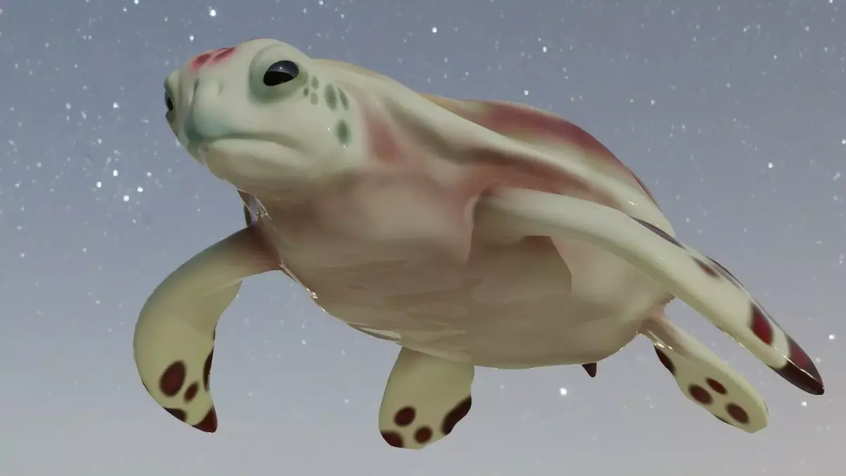 Sea turtle Low-poly 3D model purchase