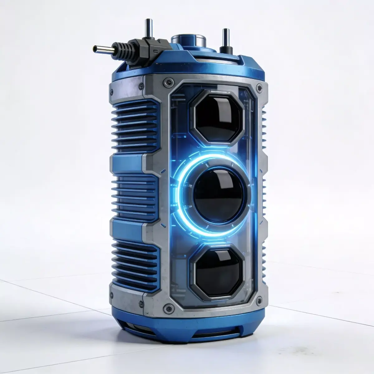 Realistic Sci-Fi Industrial Crate 3D Model Low-poly 3D model