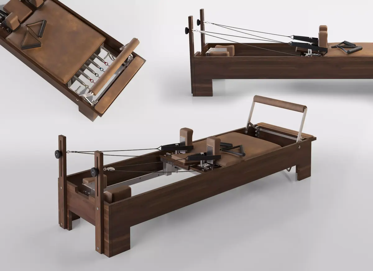 Pilates Reformer Machine - High-End 3D model