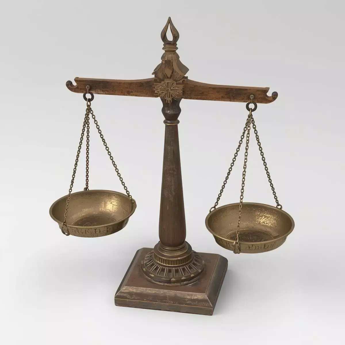 Ancient Egyptian Balance Scale 3D Prop Analysis Low-poly 3D model order