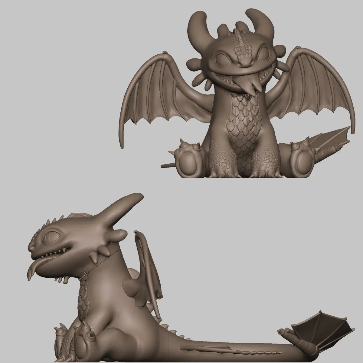 TOOTHLESS CUTE BABY NIGHT FURY 3D print model