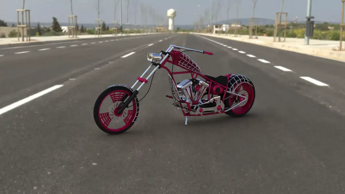 American Chopper Black Widow 3D model