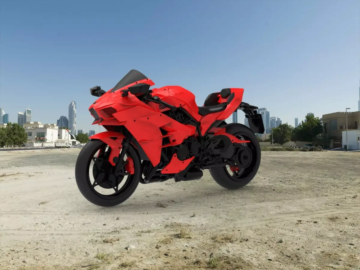 Kawasaki Ninja H2 3D model
