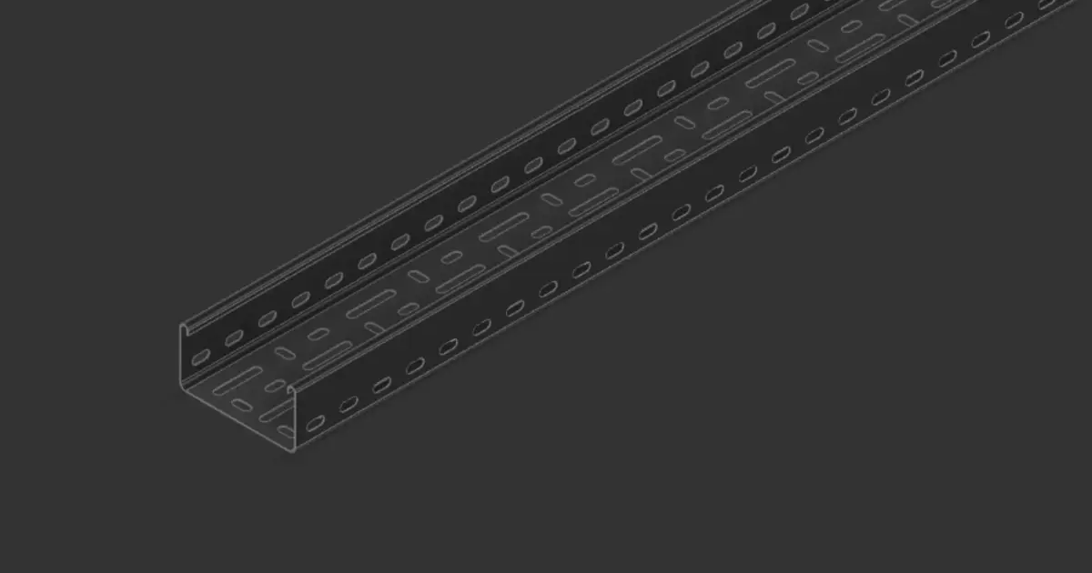 Cable Tray 100mm x 3000mm TYPE2 3D model