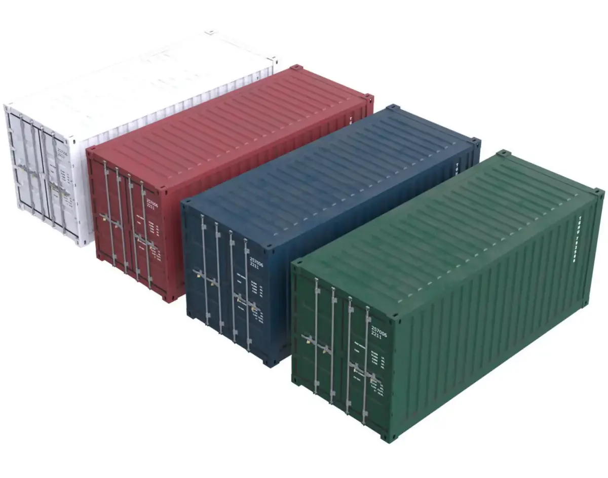 Cargo Container 2B Low-poly 3D model