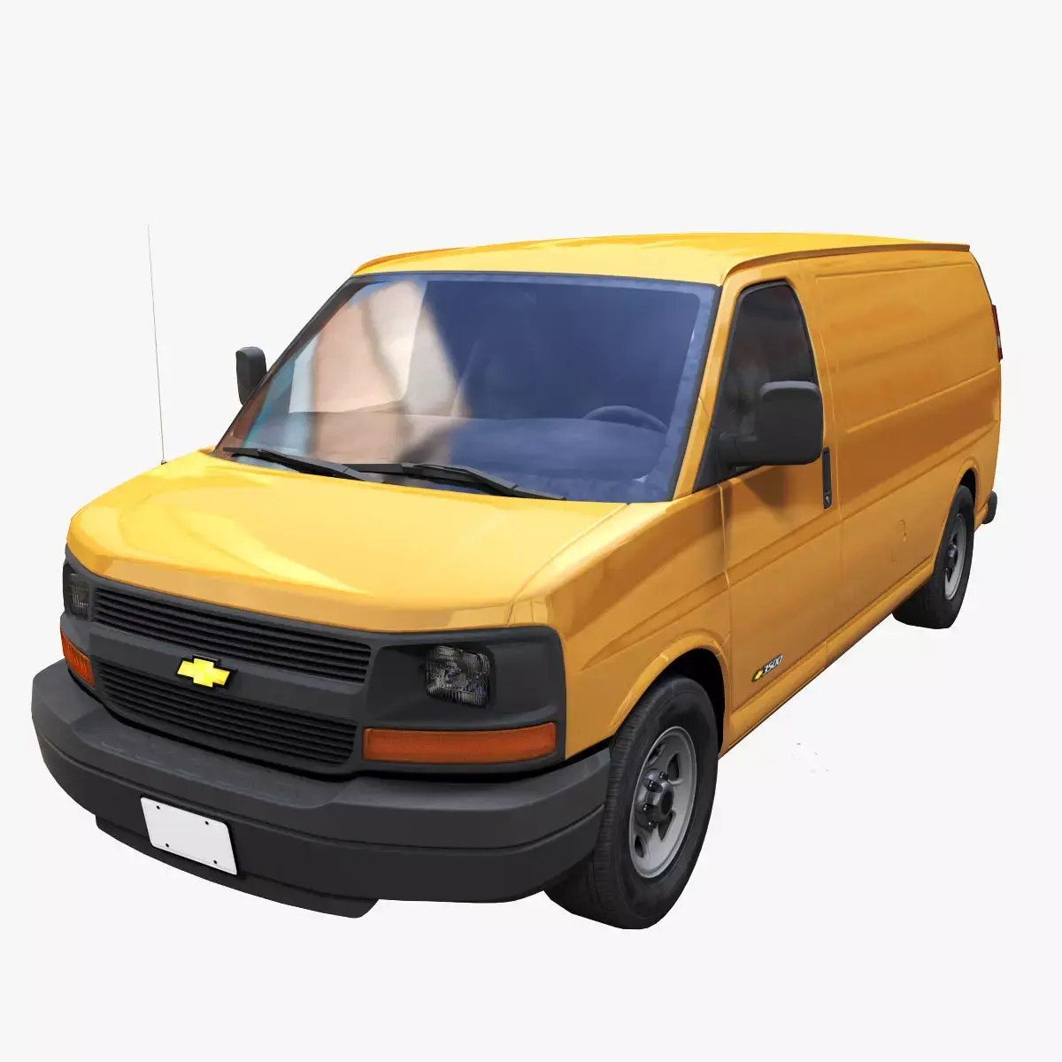 Express van Low-poly 3D model