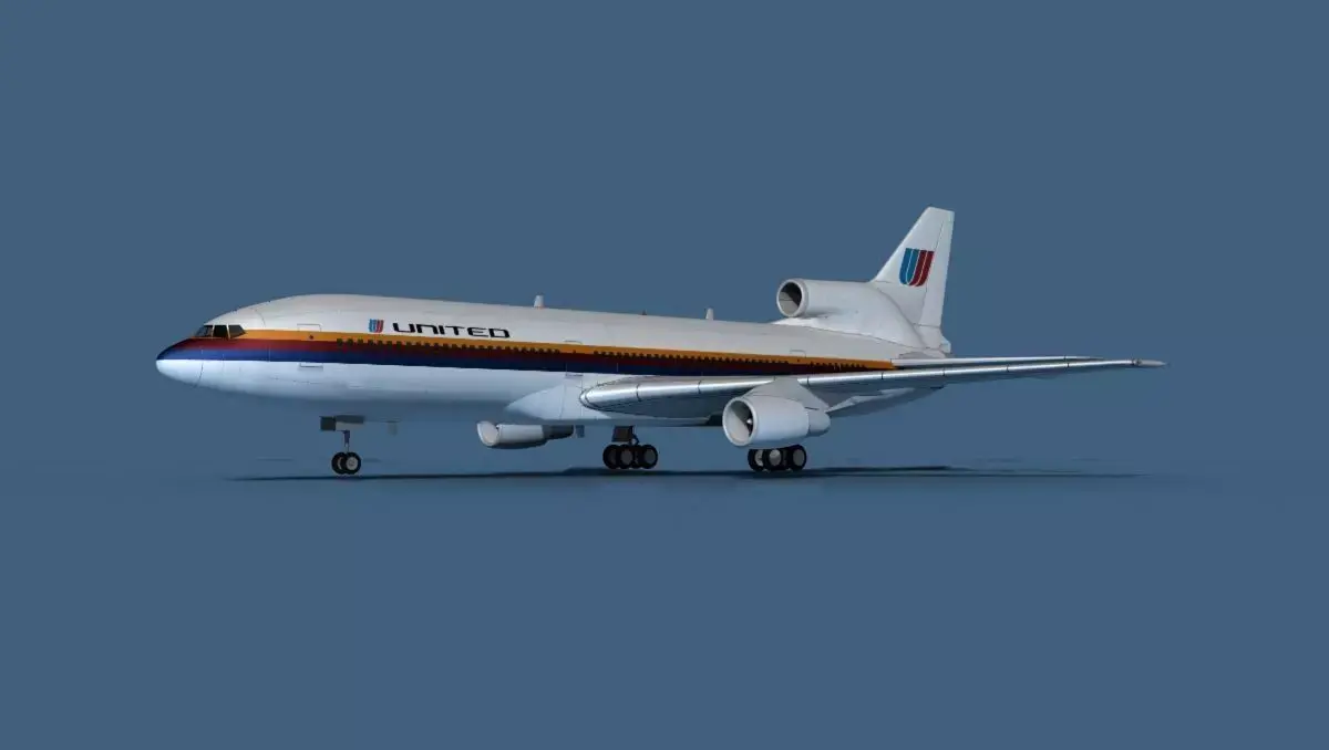 Lockheed L-1011-50 United Airlines 3D model