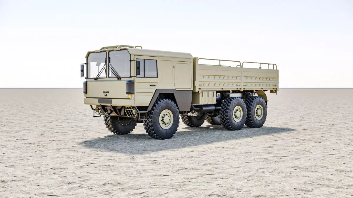 MAN KAT1 6x6 Military Truck 3D model