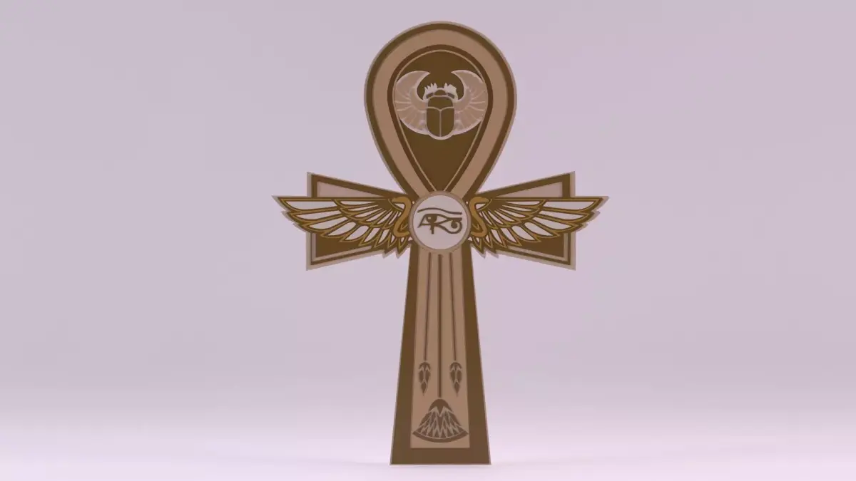Egyptian Symbols - 017 Low-poly 3D model