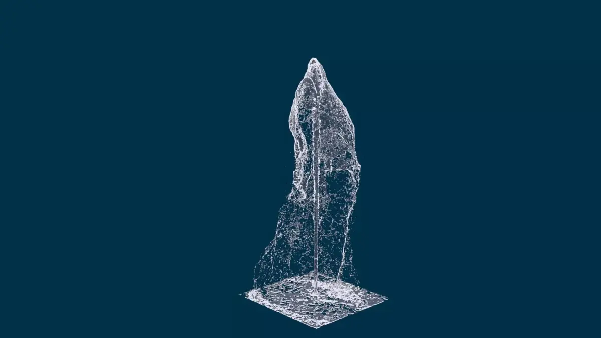 Realistic Water Fountain Animation 6 3D model