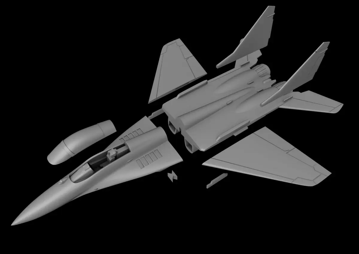 MIG-29 FULCRUM SCALE 1-72 PRINTABLE STL FILES 3D print model