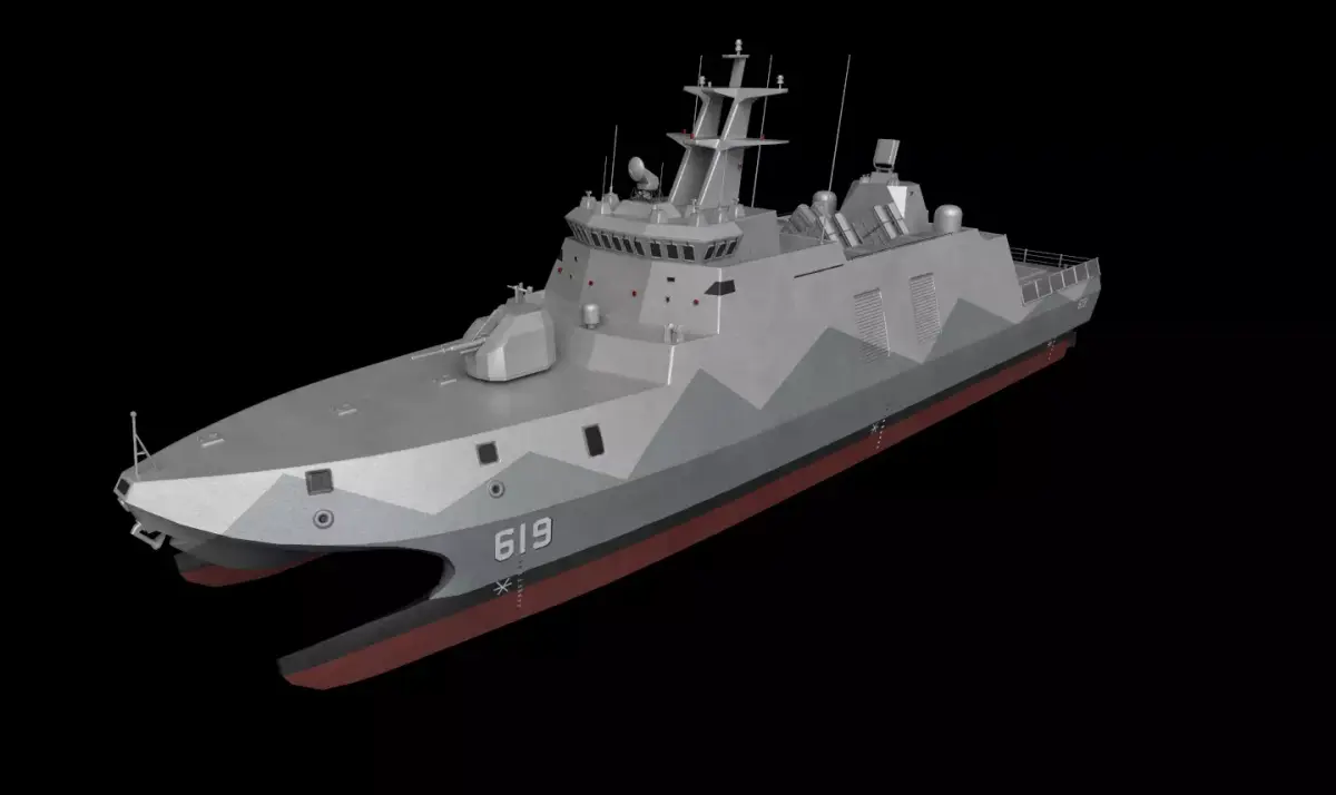 taiwan Tuo Jiang-Class Corvettes  3D model