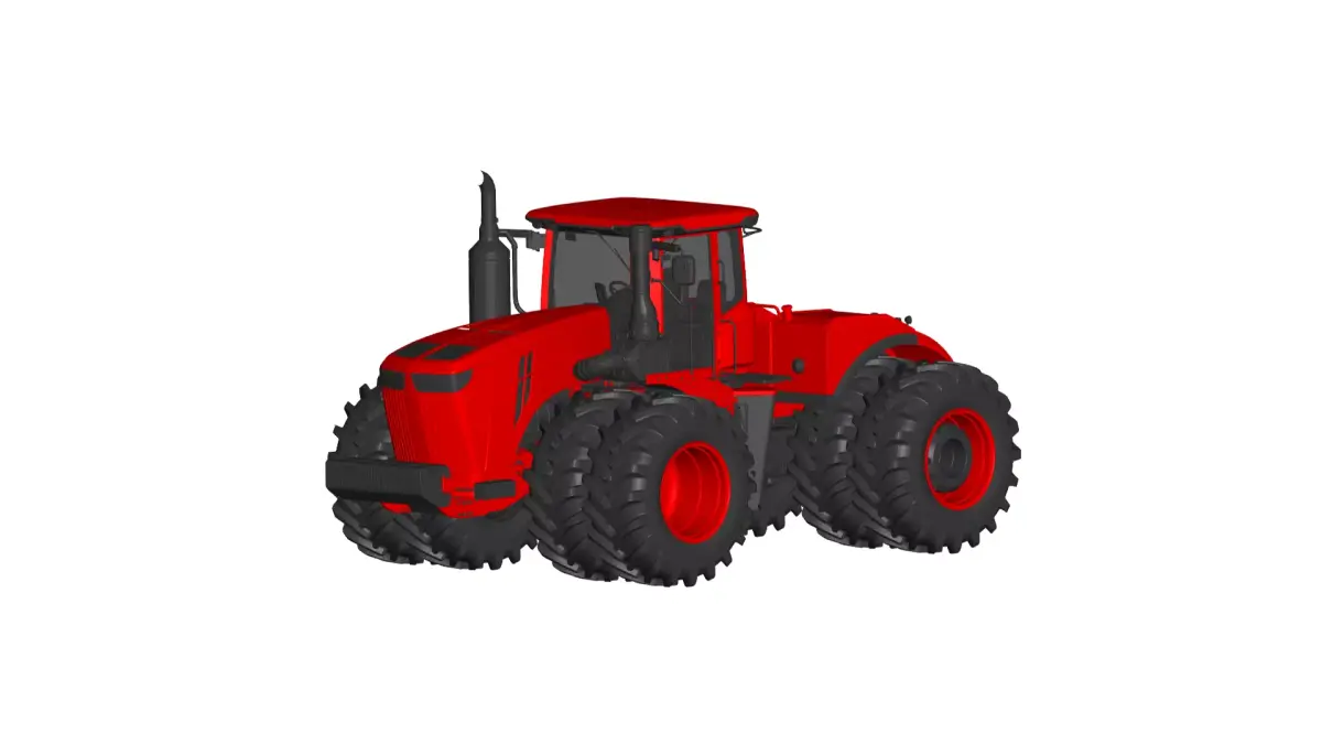 Tractor 3D model by truck-3d