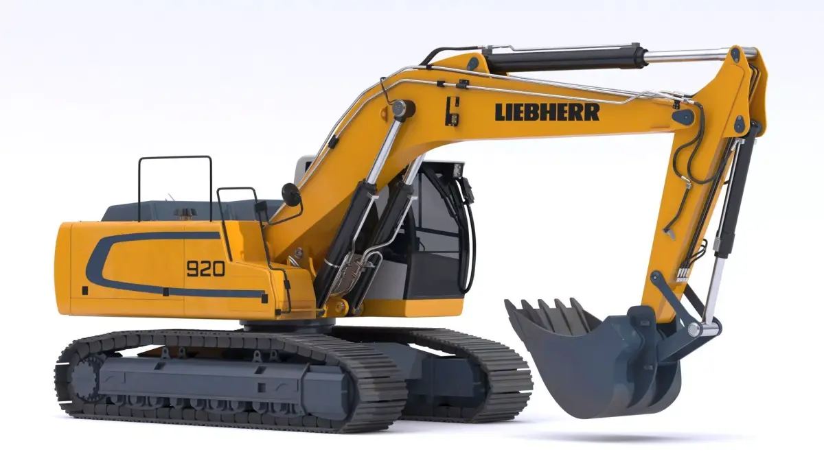 Liebherr R920 Litronic Crawler Excavator Dirty 3D model