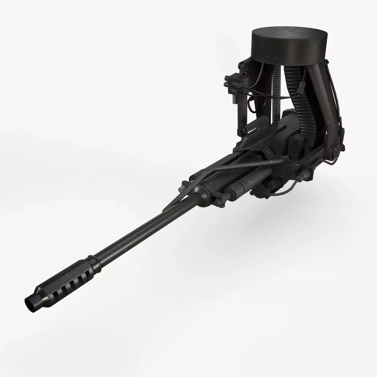 M230 Chain Gun Low-poly 3D model