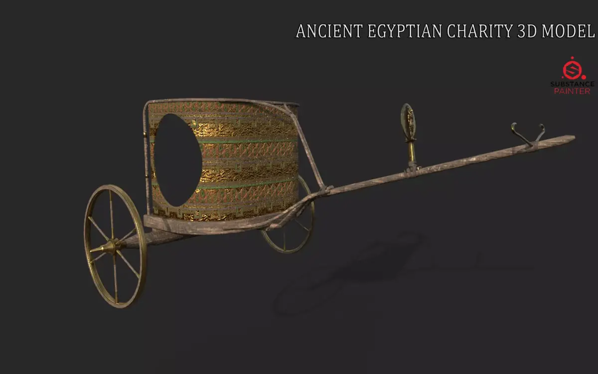 ANCIENT EGYPTIAN CHARITY 3D MODEL Low-poly 3D model