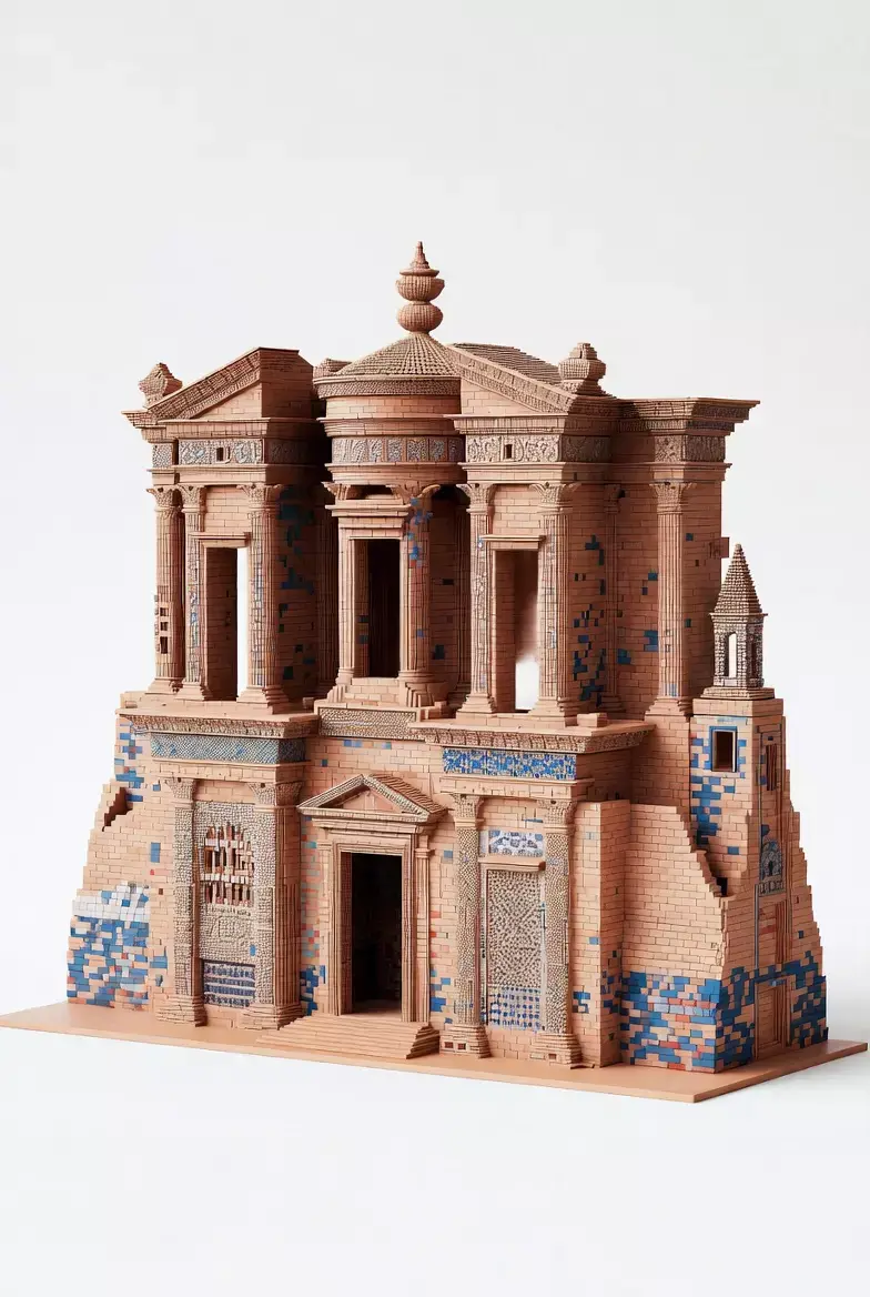 Petra Roman Style Ancient Architecture 3D 3D print model