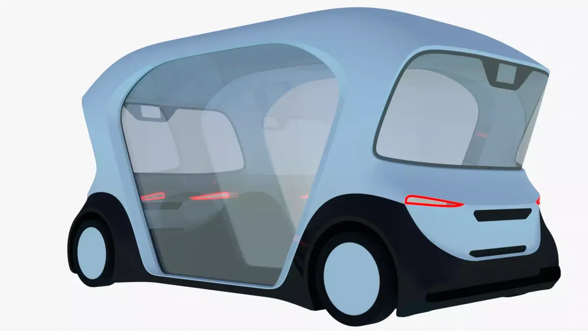 Bosch driverless minibus 3D model